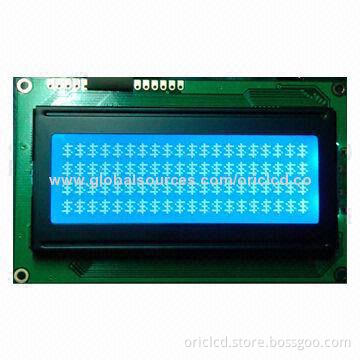 20 x 4-character LCD Module, Double Connector, S6A0069, with 76x26mm Viewing Area, White Backlight